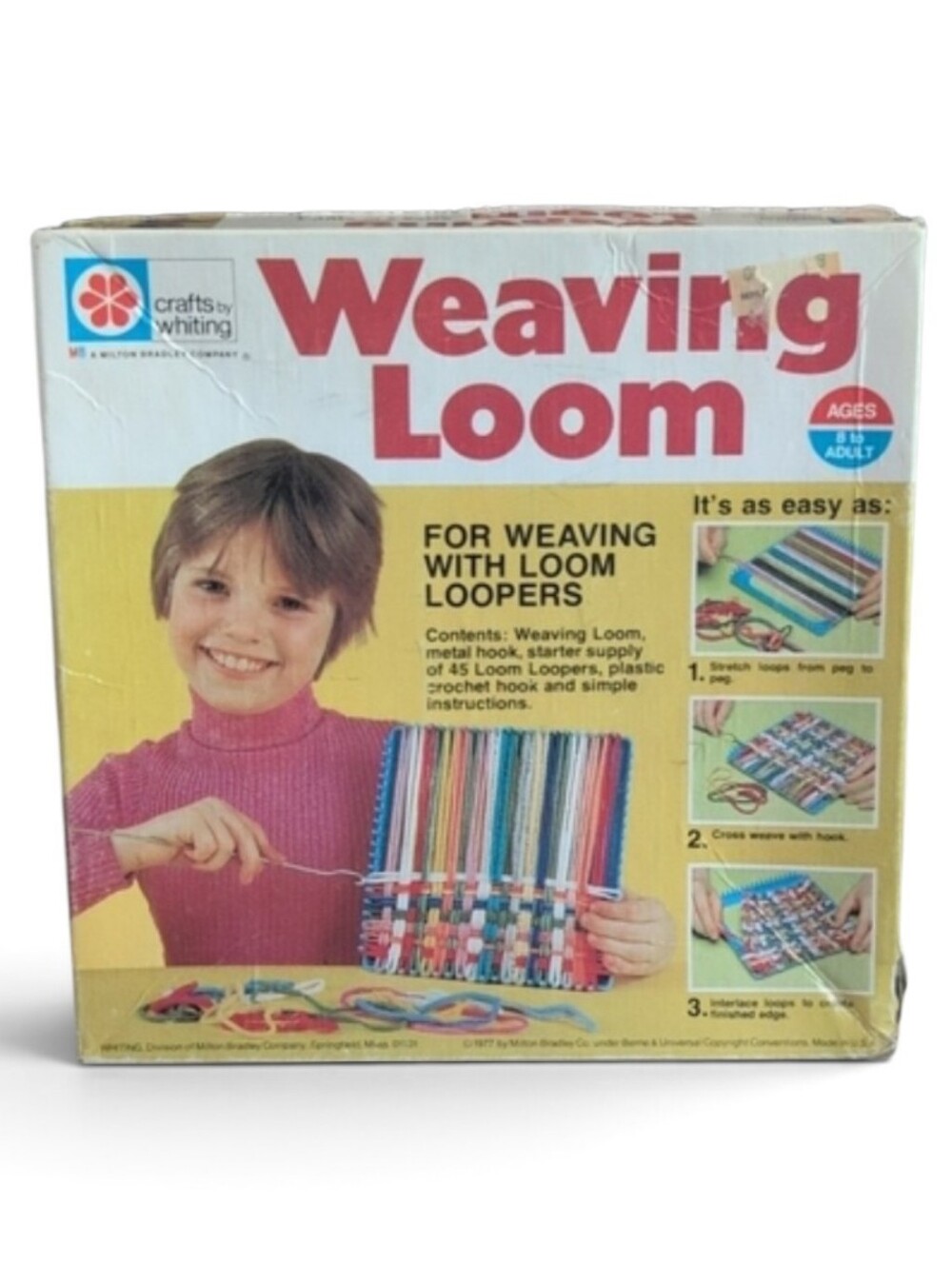 Vintage Weaving Loom - Yellow